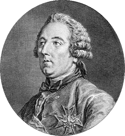 Louis César de La Baume Le Blanc - Portrait par Charles-Nicolas Cochin